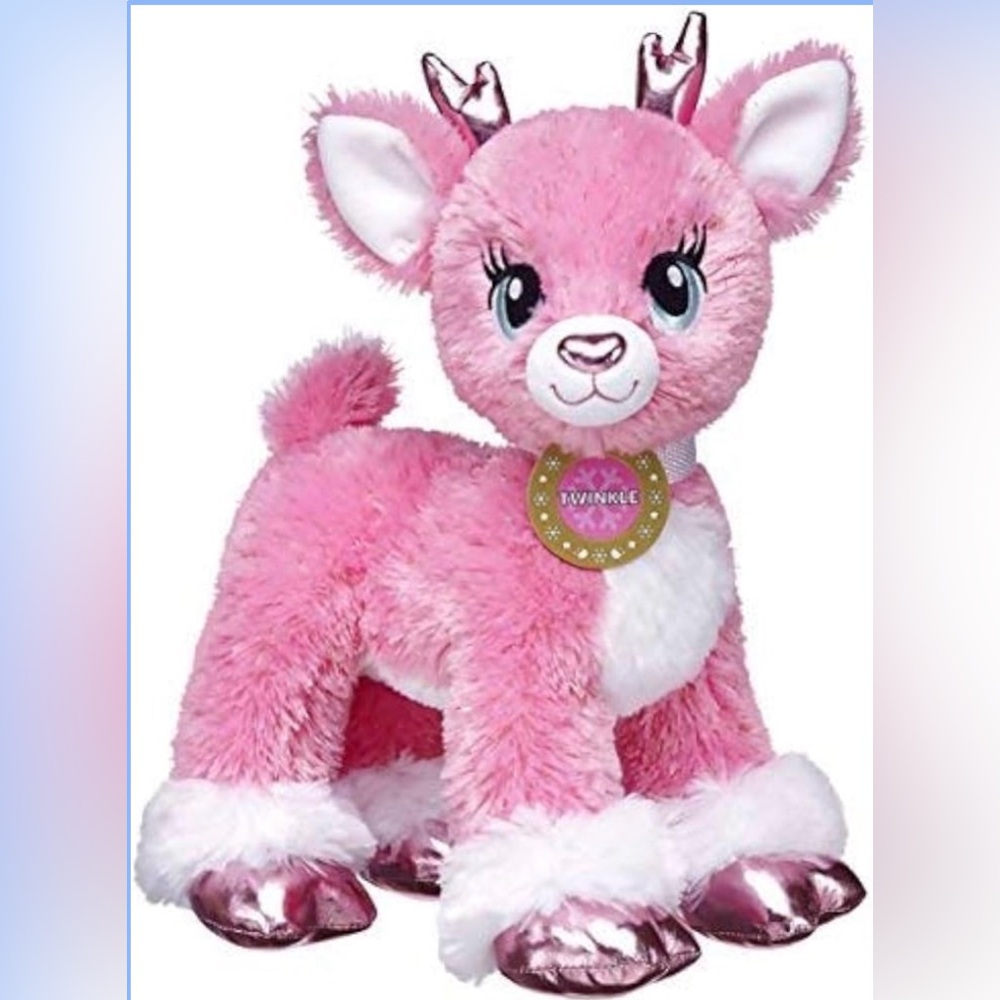 Build A Bear Pink Plush Unicorn Toy - Soft Kids Stuffed Animal